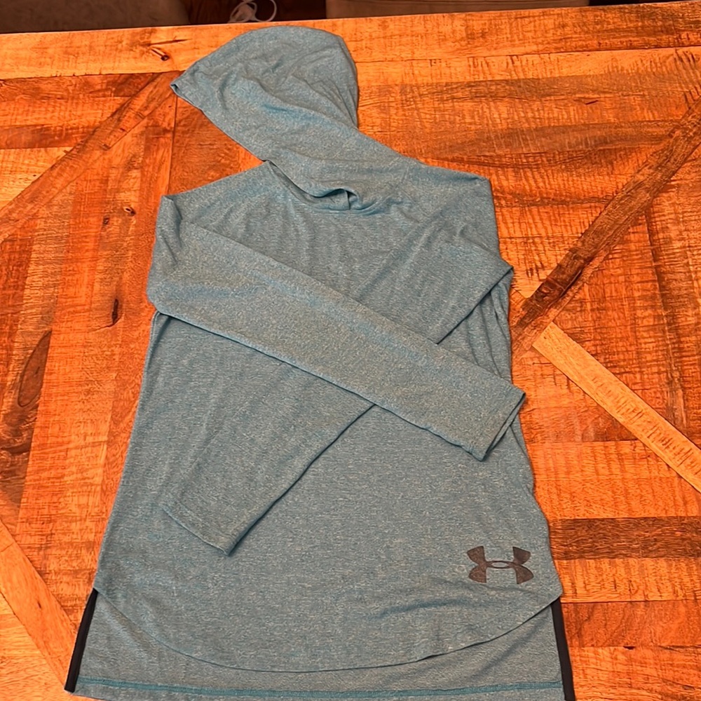 Under Armour headgear threadborne athletic hoodie size youth large L